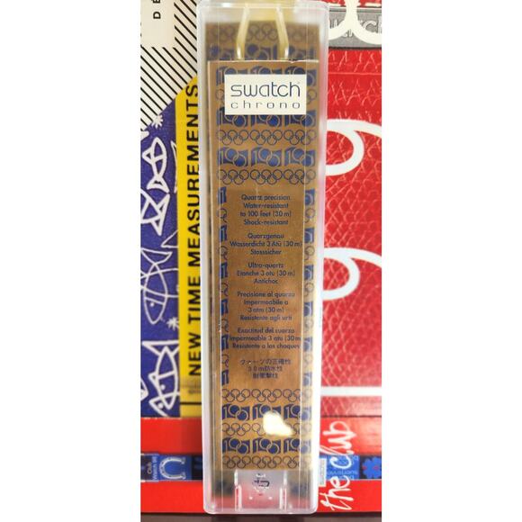 Swatch watch IOC 100 SCZ101 94 Olympic Specials Chronograph watch New Old stock - Picture 8 of 10